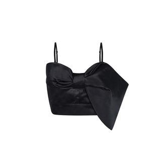 Front Bow Bandeau Crop Top - the naked laundry.