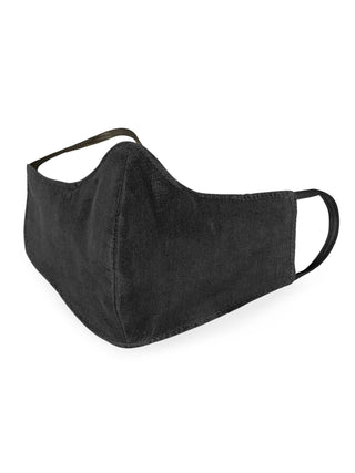 Reusable Silk Face Mask- Black - the naked laundry.