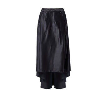 Asymmetric Frill Skirt in Black