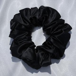 Large Burnt Black Hair Scrunchie