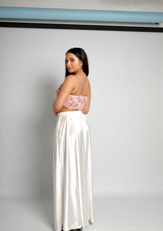 Petal Cami Crop Top - Blush