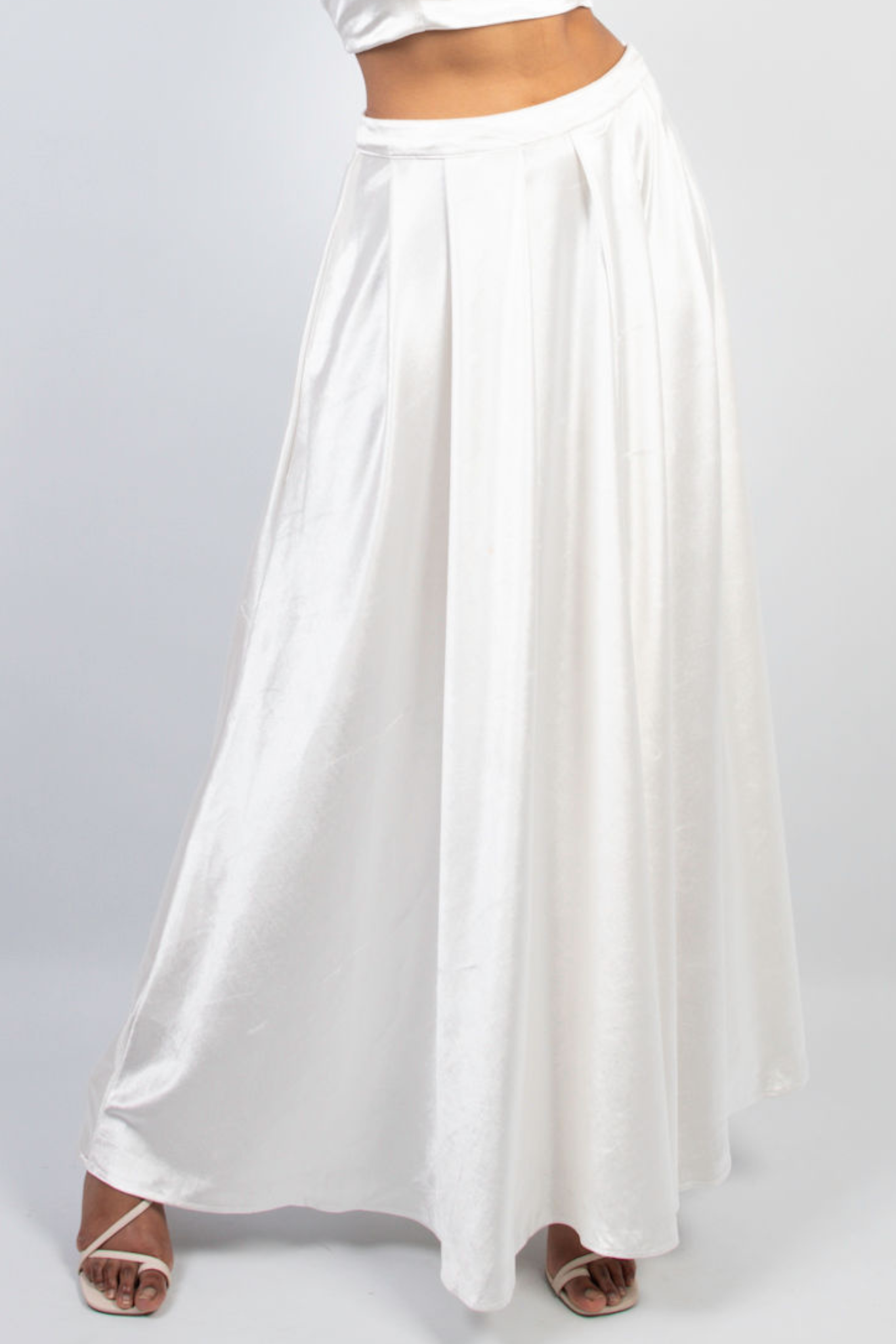 White velvet maxi skirt best sale