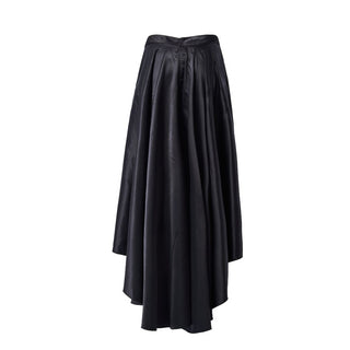 Asymmetric Frill Skirt in Black