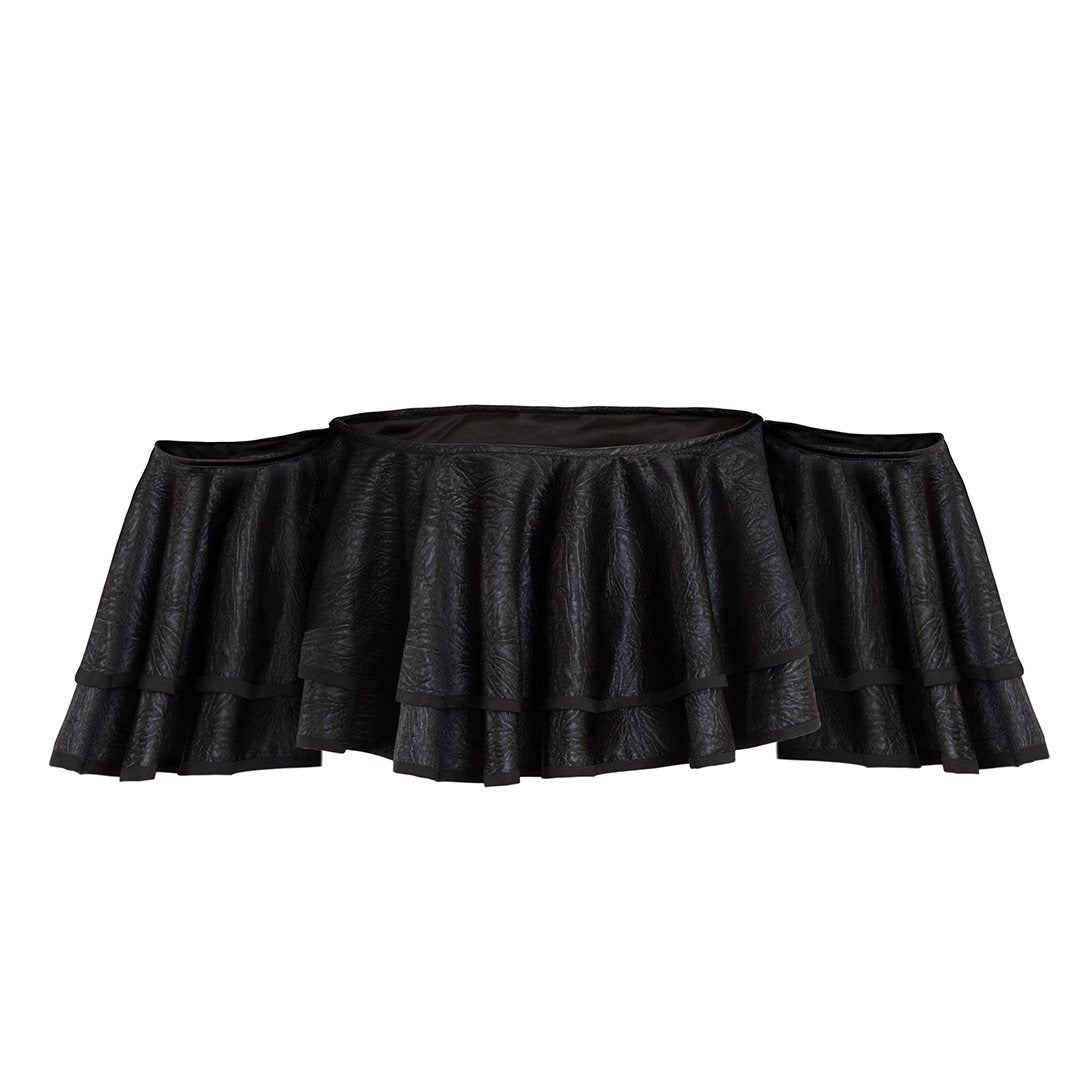 Bardot frill crop top on sale