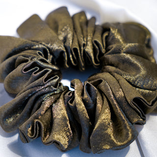 Large Khaki Hair Scrunchie