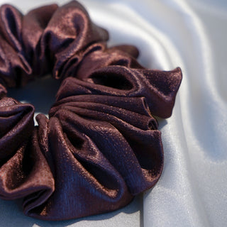 Large Chocolate Hair Scrunchie