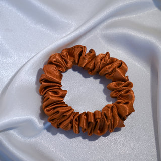 Skinny Burnt Orange Hair Scrunchie